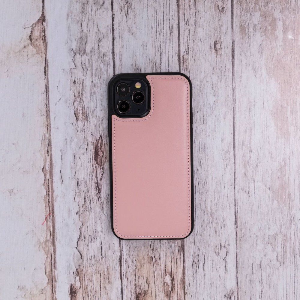iPhone 12 Pro / Max Magnetic Leather Case Pink